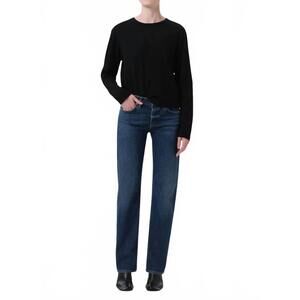 NEW AGOLDE low rise slim jeans in slick